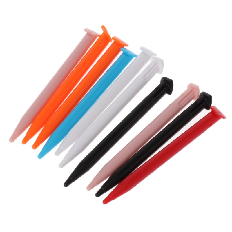 10 stücke kunststoff stylus stift spielkonsole bildschirm touch pen für nintendo lapiz tactil für 2ds xl / ll spielkonsole