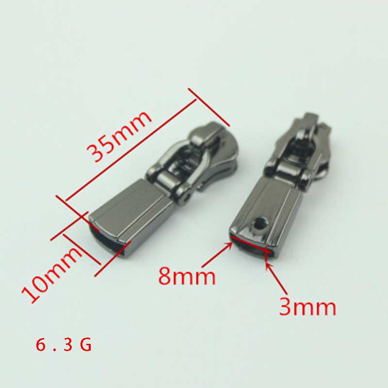 Meetee – fermetures à glissière en métal et Nylon, 10 pièces, 5 #, pendentif à vis, fermeture à glissière, fermeture à glissière, accessoire de vêtement