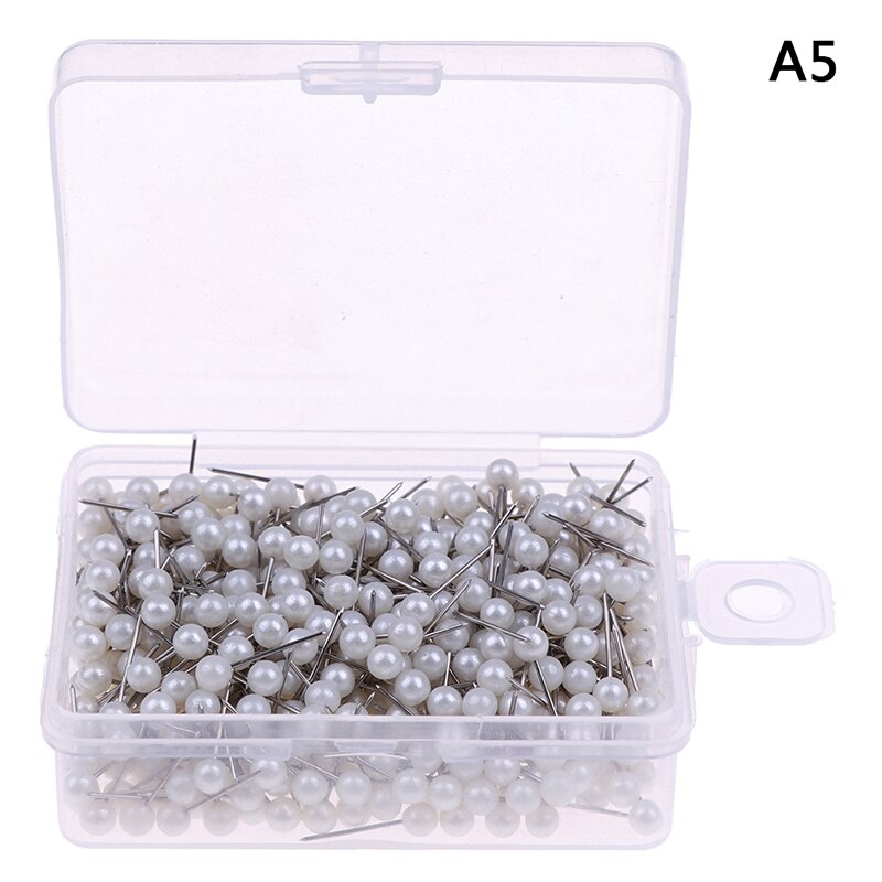 400pcs Round Plastic Head Steel Push Pins Map Thumb Tacks Pin Office School