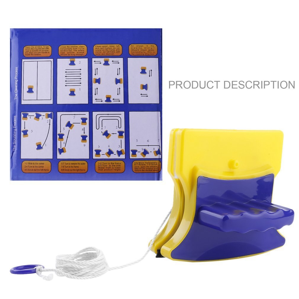 Magnetic Window Cleaner Double Side Glass Wiper Useful Surface Brush High-efficiency Cleaning Tools