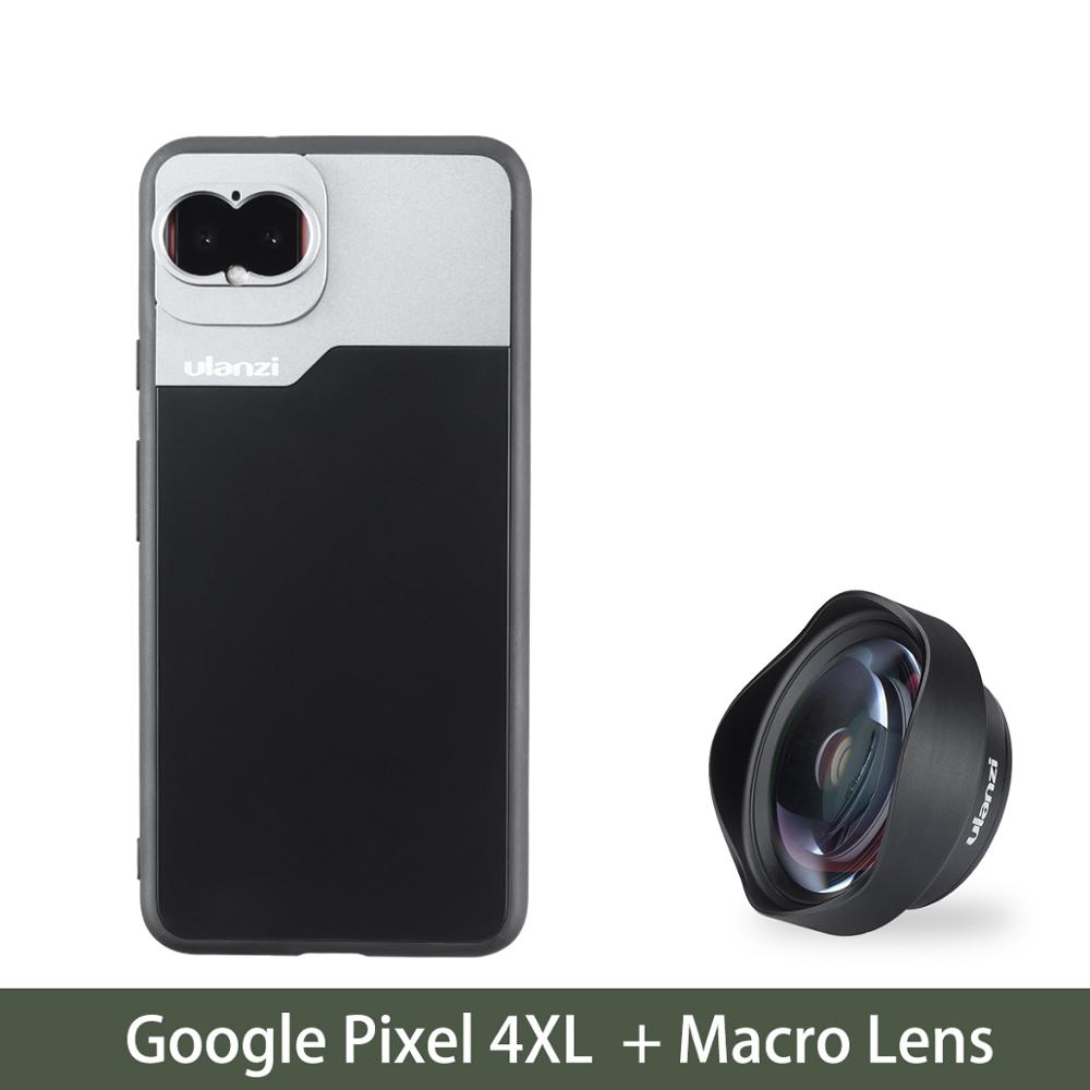 Ulanzi 17MM Thread Phone Lens Case Kit for iPhone 11 pro max Macro Lens Pixel 4 4XL 10X Macro Lens 1.33X Anamorphic Lens Case: Pixel 4XL Macro Lens