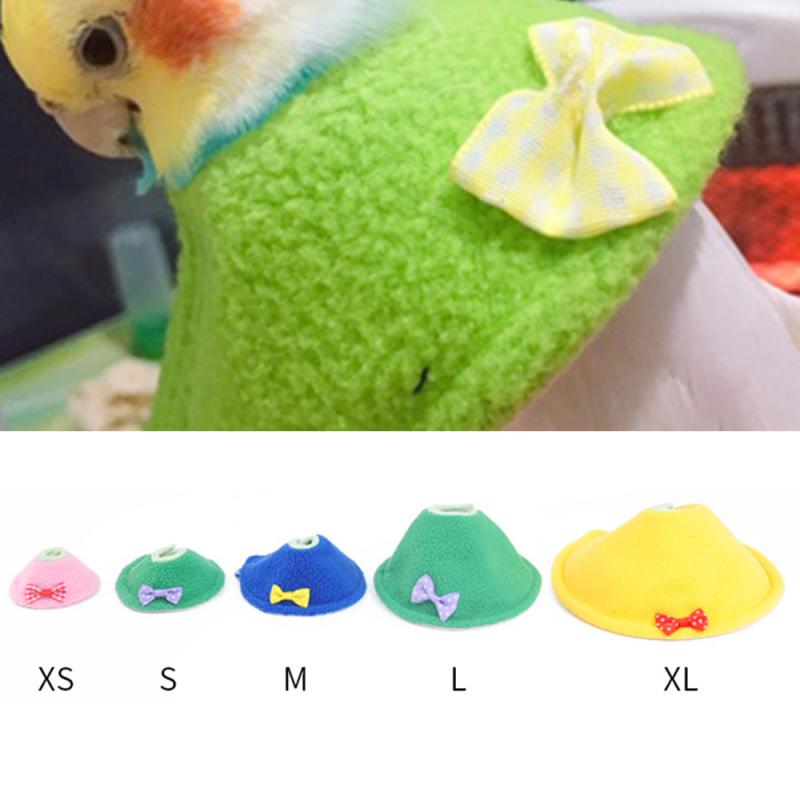 1Pc Vogel Erholung Weiche Kragen Elisabethanischen Nacken Kragen Papagei Kragen Einstellbare Halsbänder 4 Farben Kakadu Liebe Vogel Zubehör