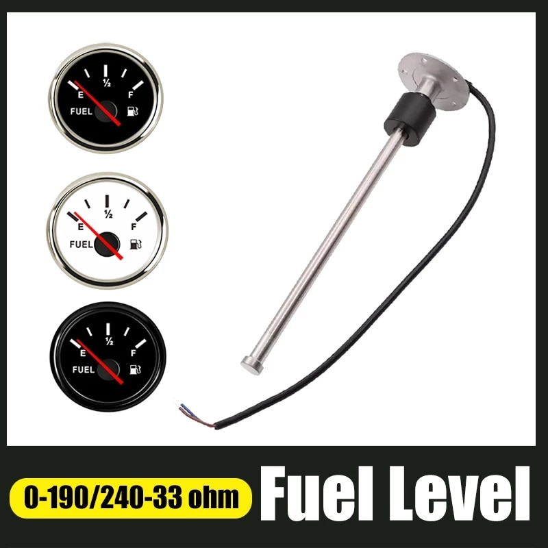 Brandstofmeter Sensor Met 150 200 250 300 350 450Mm Fit Boot Auto Brandstof Verzenden Unit 0 ~ 190 Ohm/240 ~ 33 Ohm Water Niveau Sensoren