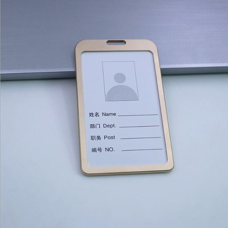 Metalowy uchwyt ze stopu aluminium certyfikat zestaw robić pracy smycz na identyfikator pracownika odznaka etykieta materiały biurowe