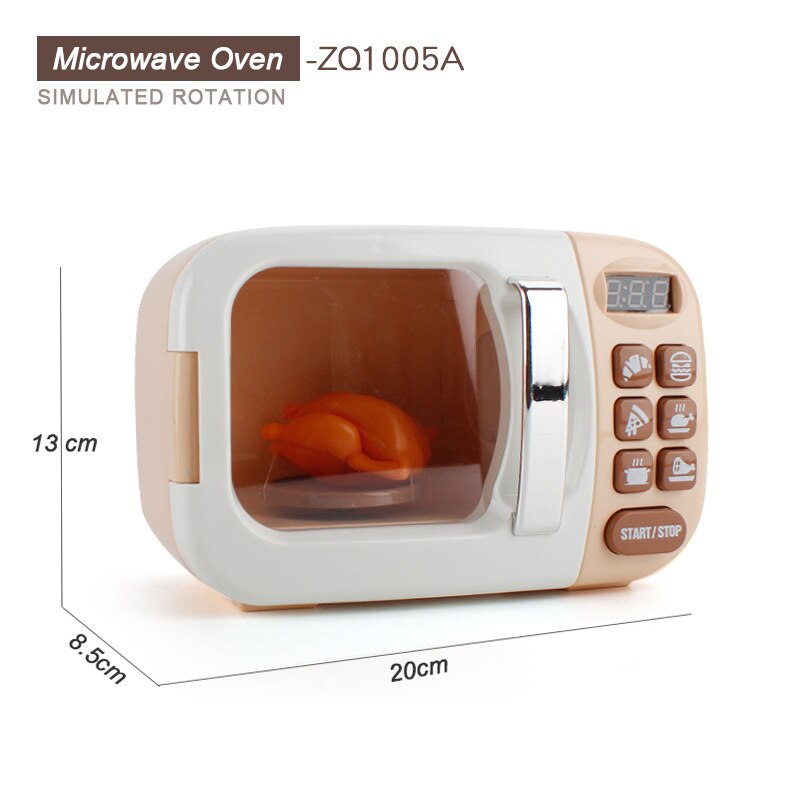 Baby Girl Giocattoli Cucina Giocattolo della Casa del Gioco di Simulazione di Puzzle Per Bambini Famiglia Serie Apparecchio di Grandi Dimensioni Set Forno A Microonde Domestico: Microwave Brown