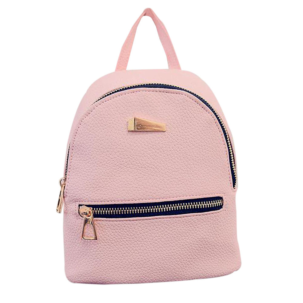 Mini Rugzak Vrouwen Pu Schoudertas Voor Tienermeisjes Kinderen Multifunctionele Kleine Bagpack Vrouwelijke Dames Mochila Feminina # yy: Pink