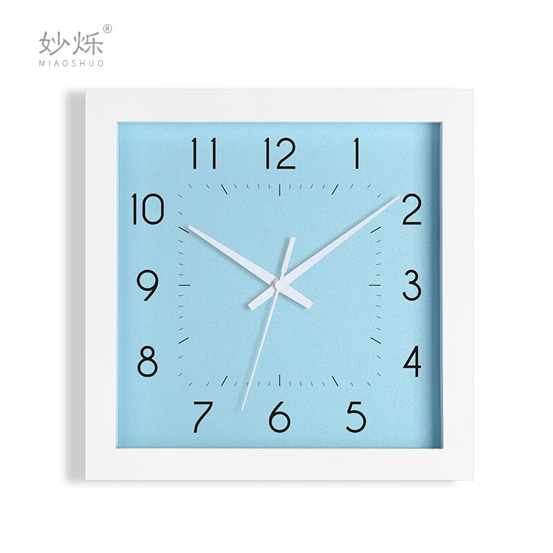 Large Square Wall Clock Modern Wood Living Room Clocks Wall Home Decor Nordic Silent Bedroom Relogio De Parede Ideas FZ720: K