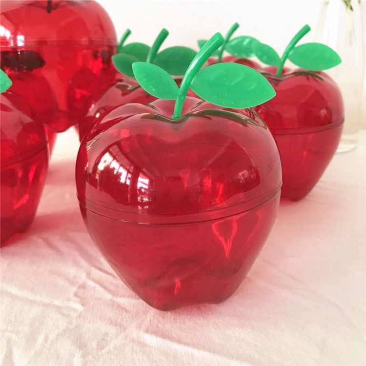 20 stk kawaii røde æble formet bryllup slik æsker jule emballage æsker chokolade slik æsker jule fødselsdagsfest indretning