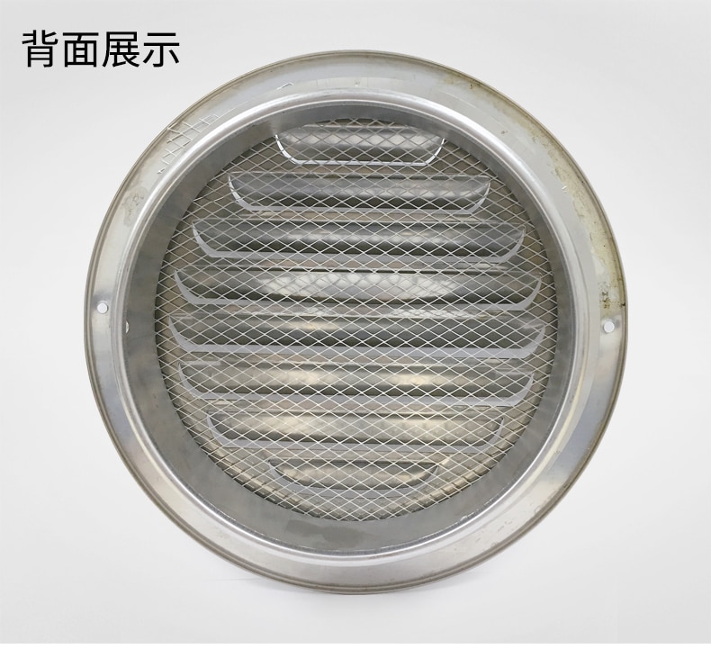 Stainless Steel Exterior Wall Air Vent Grille Round Ducting Ventilation Grilles