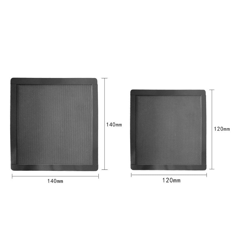 12*12Mm/14X14MM Magnetische Frame Stoffilter Stofdicht Pvc Mesh Net Cover Guard Voor Thuis Chassis Pc computer Geval Koelventilator