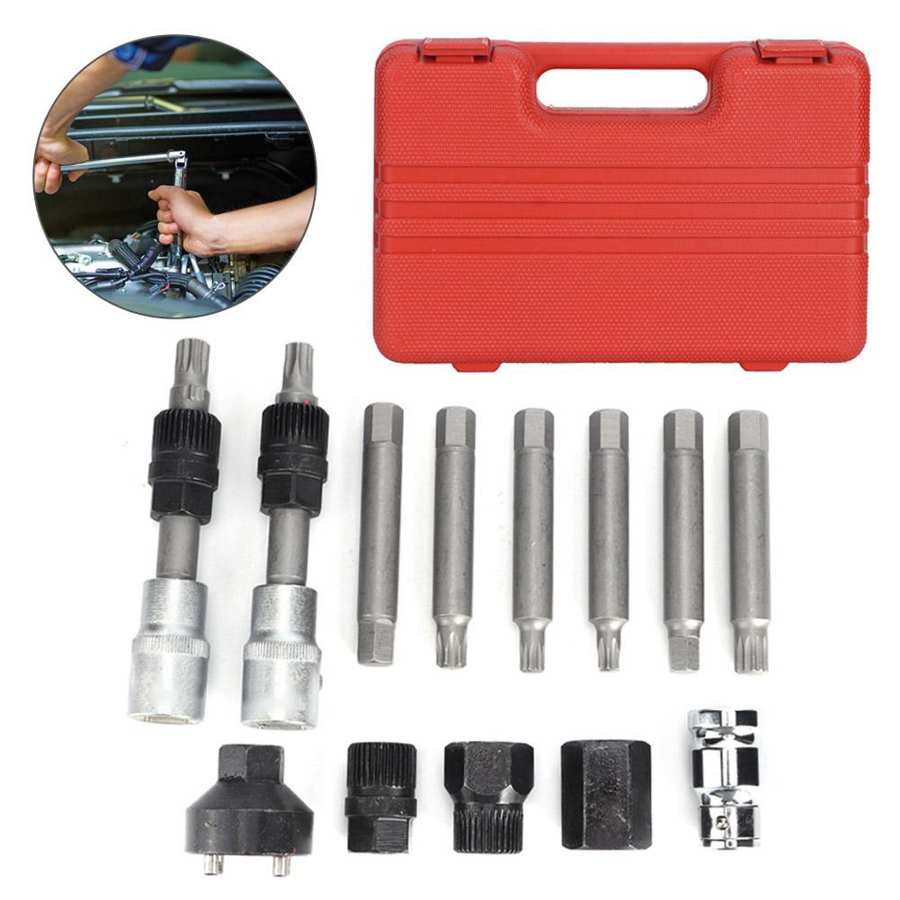 Alternators Tool Set Socket Wrench Freewheel 33 Tooth Fit for Ford Auto Repair Tool