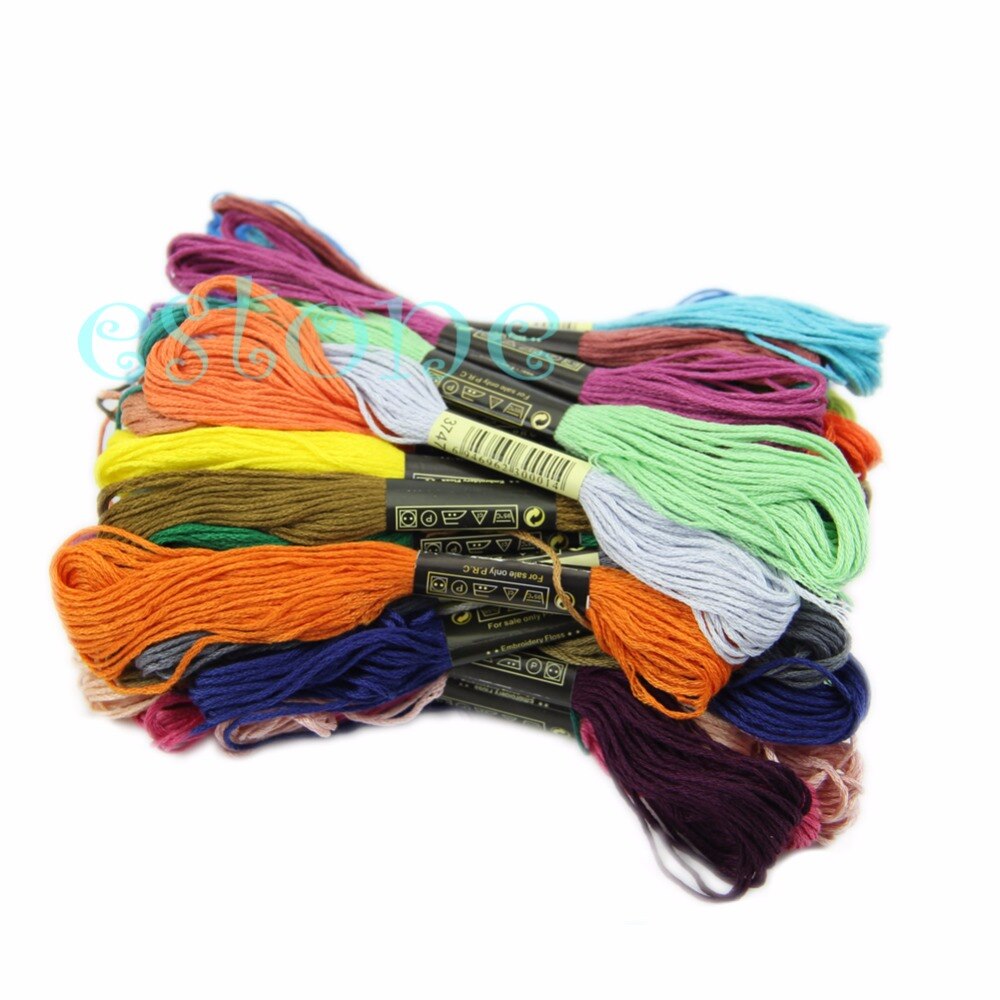 50 Anchor Cross Stitch Cotton Embroidery Thread Floss Sewing Skeins Craft Jul14_25