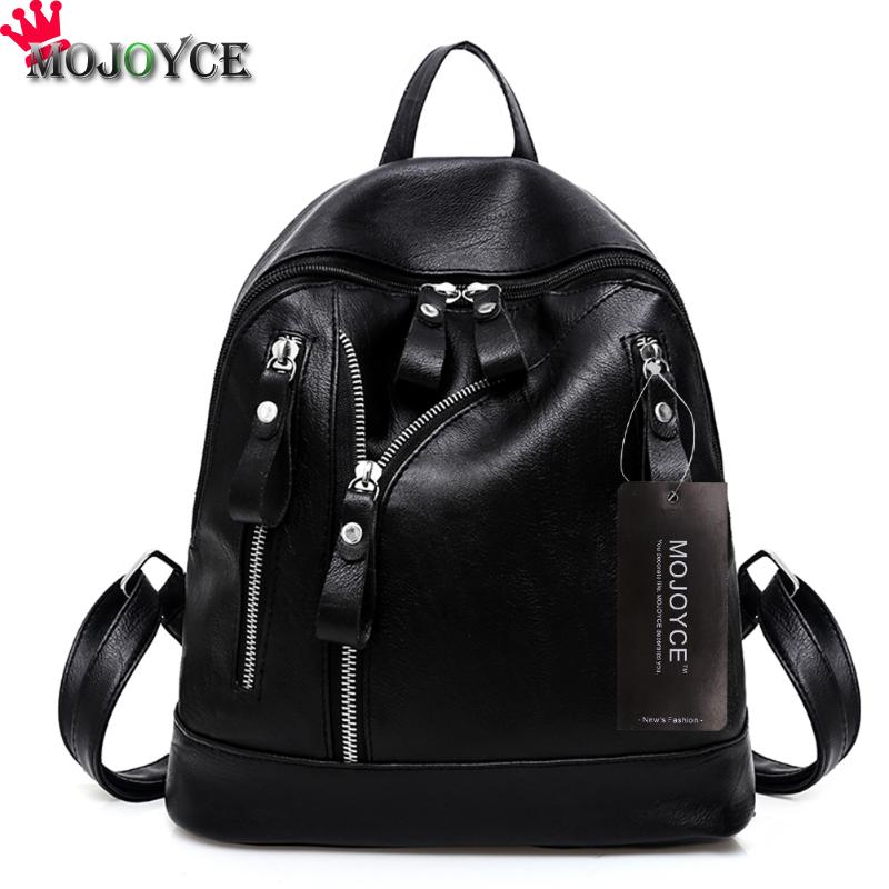 Sac à Dos en cuir PU femmes noir Sac à Dos étanche femme sacs d'école Mochila Escolar adolescent filles Sac a Dos Sac à Dos