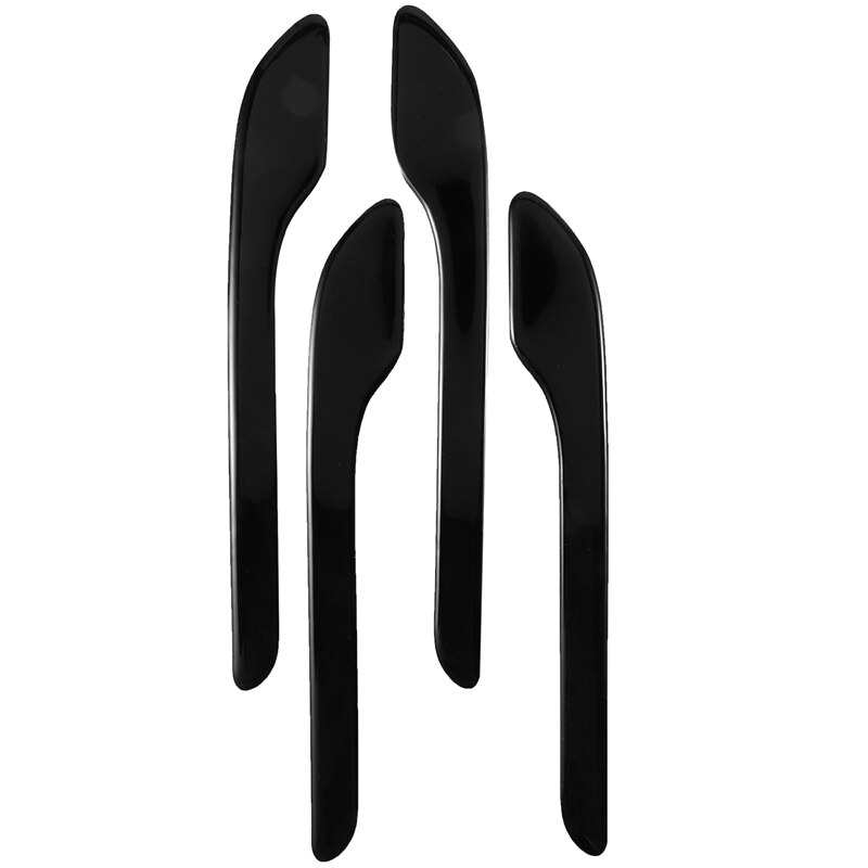 Bildörrhandtag wrap set skyddsklistermärken för tesla modell 3,  dörrhandtag 3d dekal biltillbehör 4 st (svart)