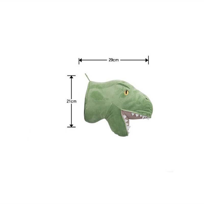 Dier Hoofd Dinosaurus Muur Decor Elephant Herten Opknoping Mount Knuffel Pluche Speelgoed Prinses Pop Meisje Kid Kinderkamer