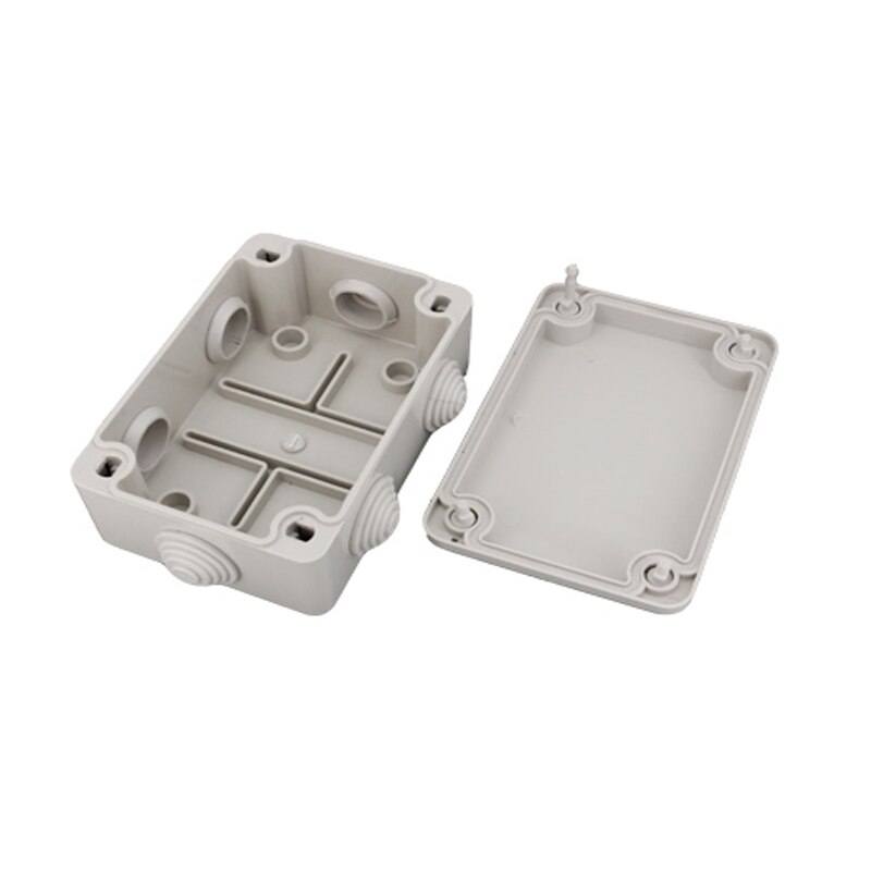 1 Set plastic enclosure box ABS IP65 opening with waterproof plug enclosure junction box: 120X80X50MM