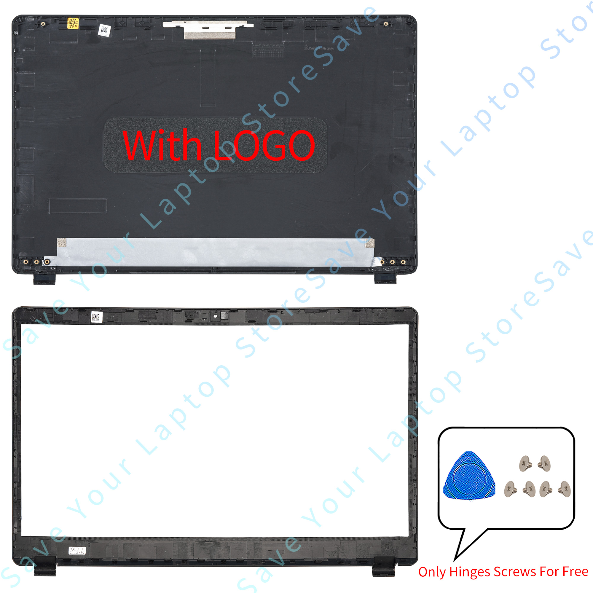 For Aspire 3 A315-54 A315-42/54K/56 N19C1 EX215-51/52 Top Case LCD Back Cover Bezel Hinges Laptop Cases Replace: ROSE RED