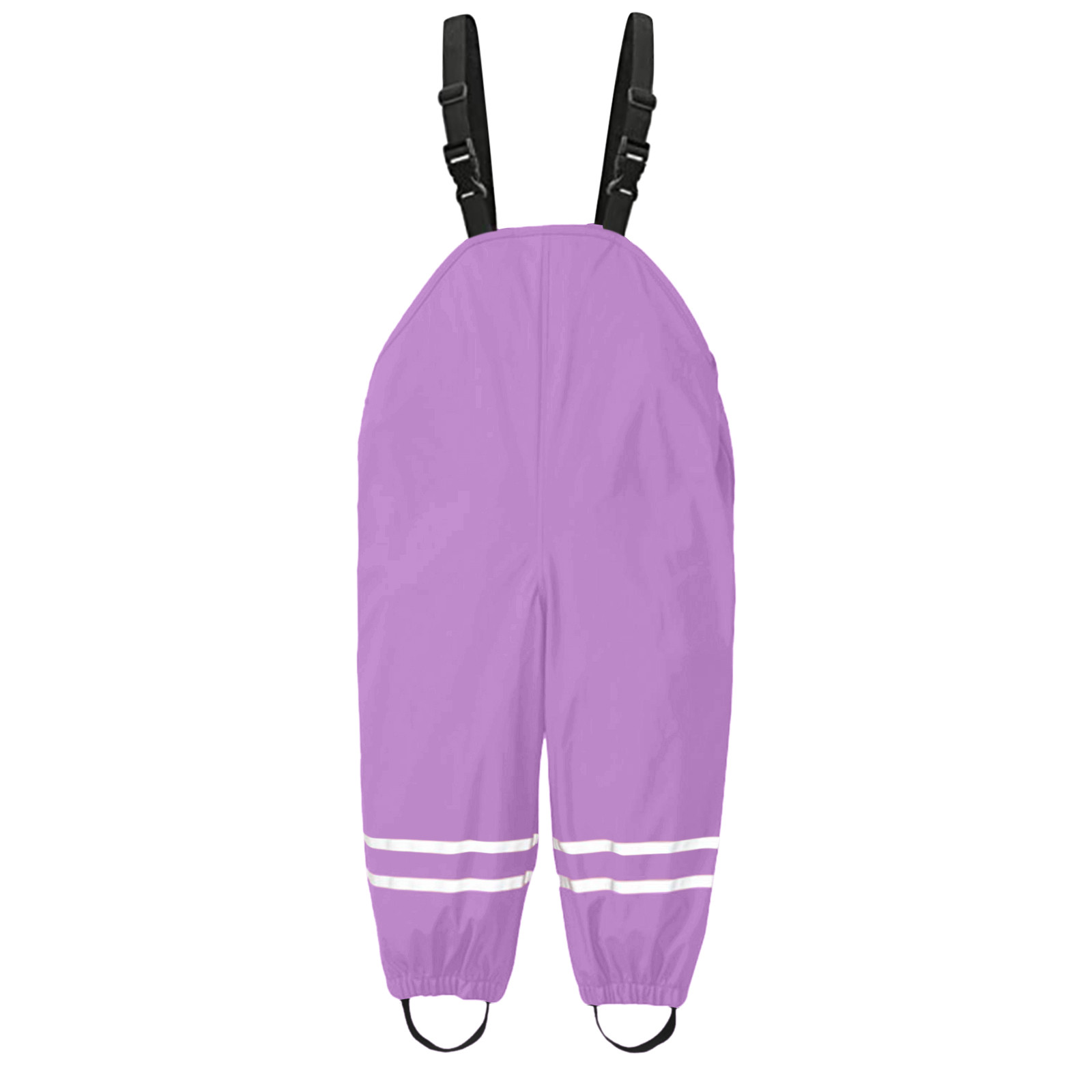 Mono de lluvia para niños Y niñas de 1 a 8 años, mono impermeable a prueba de viento, ropa de barro, pantalones, conjuntos: Purple  / 6-8 Y