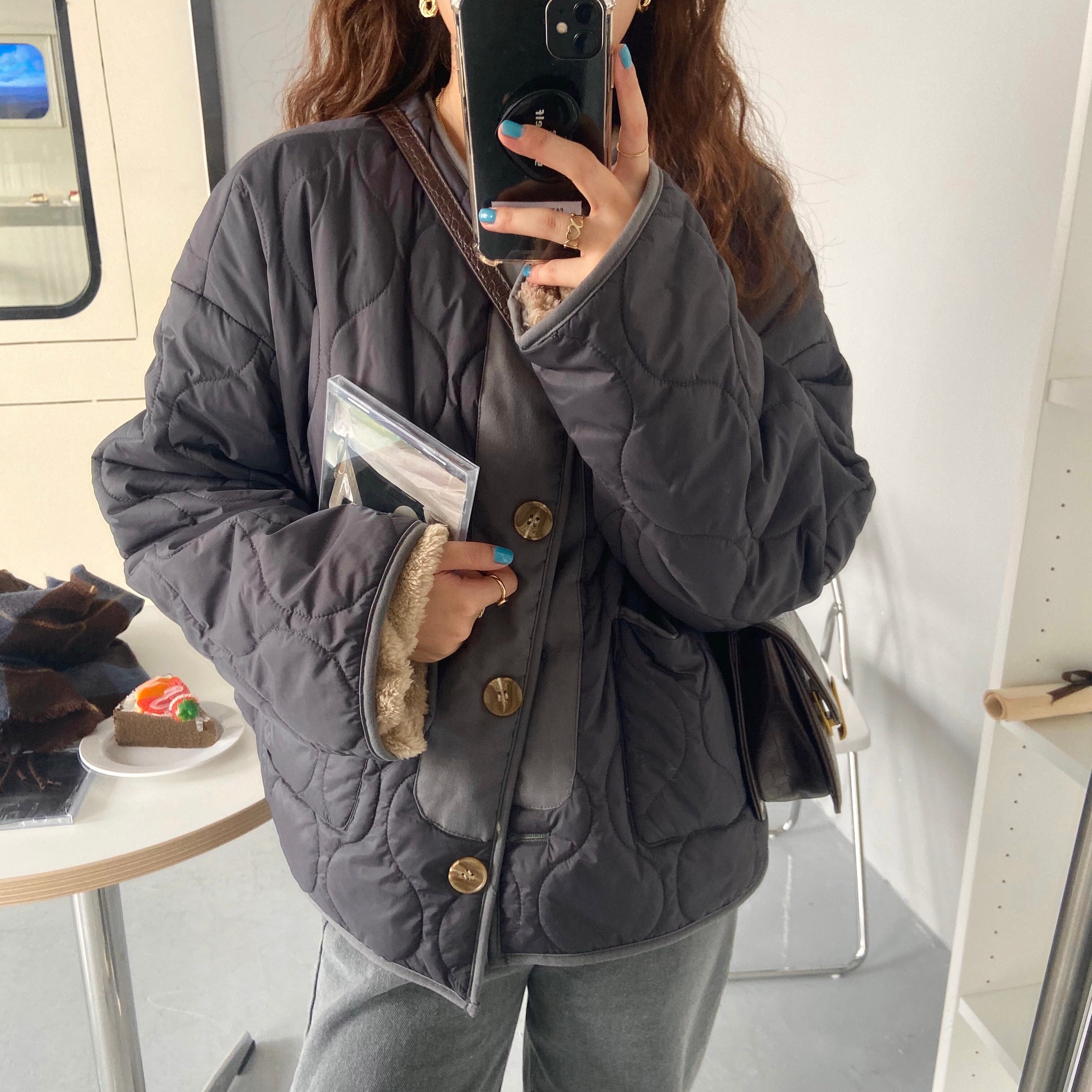 HziriP vêtement d'extérieur veste d'hiver OL vêtements de travail épais femmes Parkas Double usure Faux agneau laine doublure Parka femme manteau