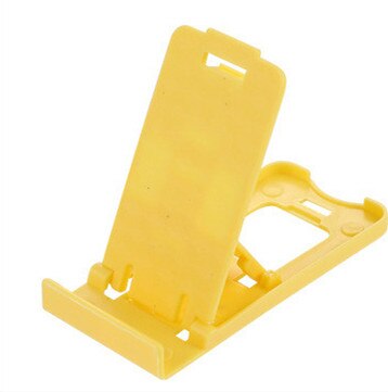 1 Ps Mini Universele Stand Mount Telefoon Houder Voor Smartphone Gevouwen Holder Verstelbare Ondersteuning Mobiele Mobiele Telefoon Holde: J4-yellow