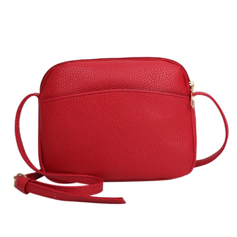 Vrouwen PU Lederen Messenger Handtassen Shell Schouder Crossbody Tas Shell Messenger Bag Voor Meisjes Flap PU Lederen Schoudertassen: Rood