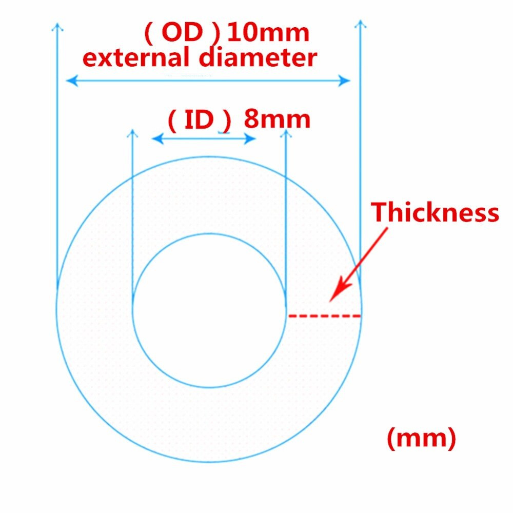 Wasstraat Buis Slang OD10XID8mm Plastic Transparante Zachte Pvc Water Irrigeren Olie Buis Pijp