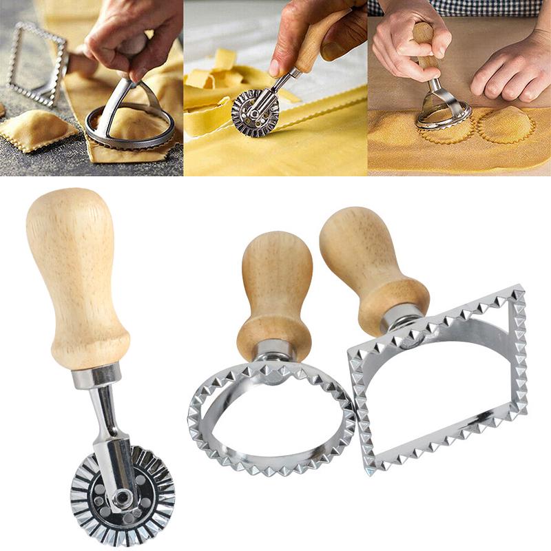 Pasta Hand-Cutting Machine Embossed Dumpling Embossing Machine With cuisine kitchen gadgets metal dough Side flower biscuit mold