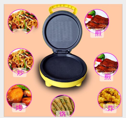 Electric Pancake Cartoon Children's Cake Maker Electrical Pizza Machine Automatic Fryer Barbeque Grill