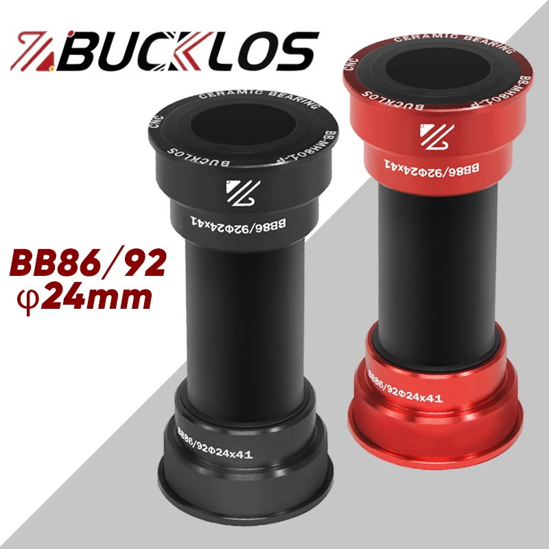 BUCKLOS Bike Pressfit Bottom Bracket BB86/92 Road Mountain Bike Bottom Bracket Sealed Bearing 24mm Ultralight Bicycle BB Parts