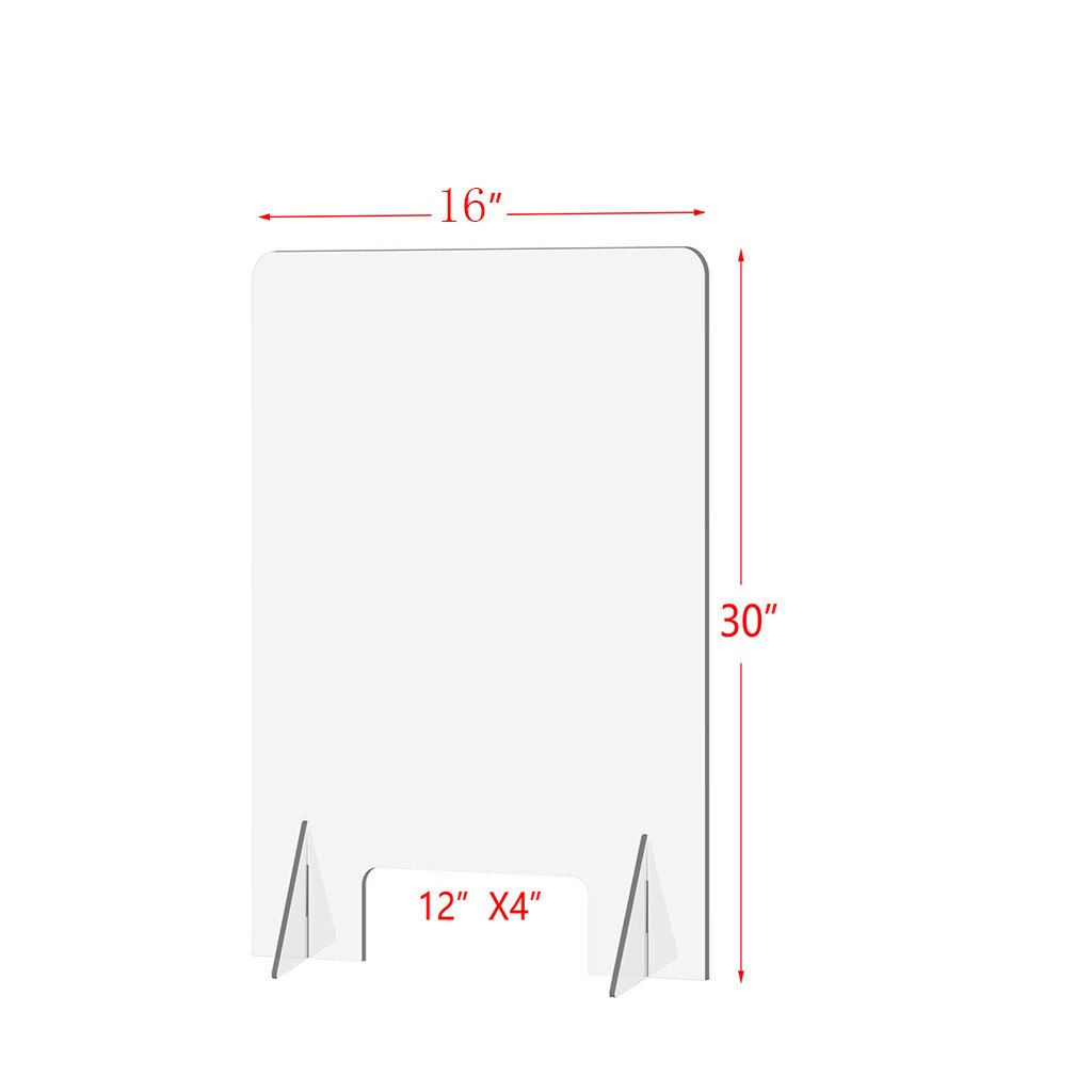 Clear Perfection Reception Side Counter Sprayed UV Cut Transparent Clear Perfection Reception Counte 16“X30“