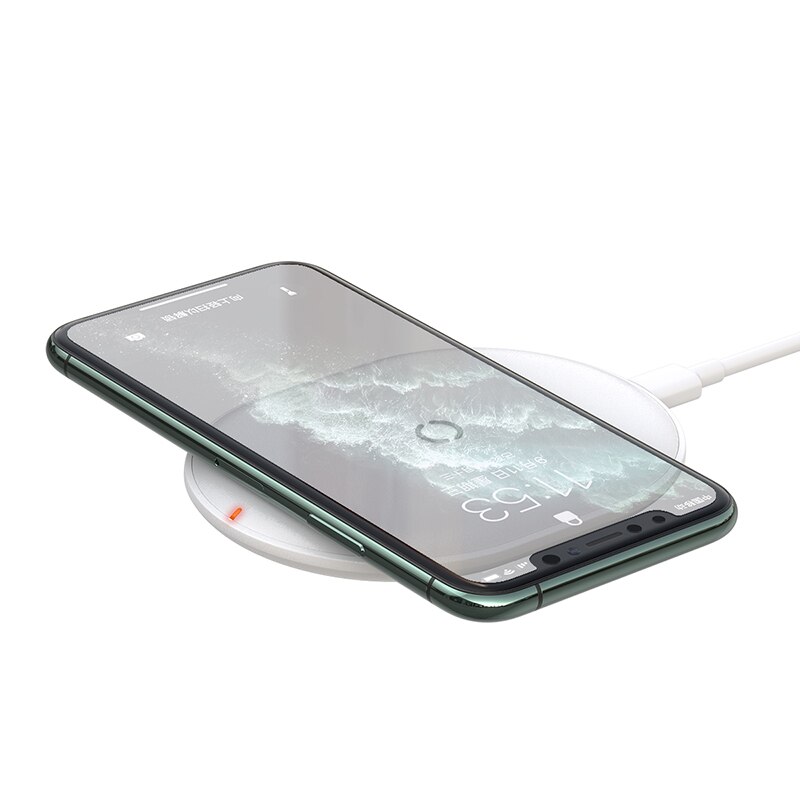 Baseus 15W Qi Caricatore Senza Fili per iPhone 11 pro Carica Rapida Portatile Caricatore Del Telefono Senza Fili per Airpods Veloce Xiaomi huawei: bianca