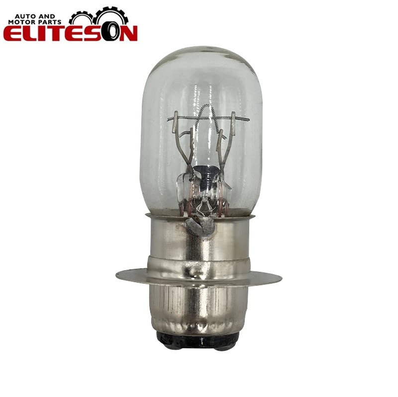 1 PCS T19 P15D-25-1 Clear Transparent Motorcycles Front Headlight Lamp Bulb 12V 35/35W Double Filaments
