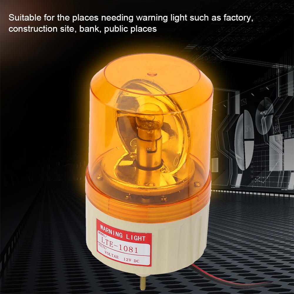 DC 12V Flash Rotary Warning Light Alarm Lamp Factory Construction warning light strobe