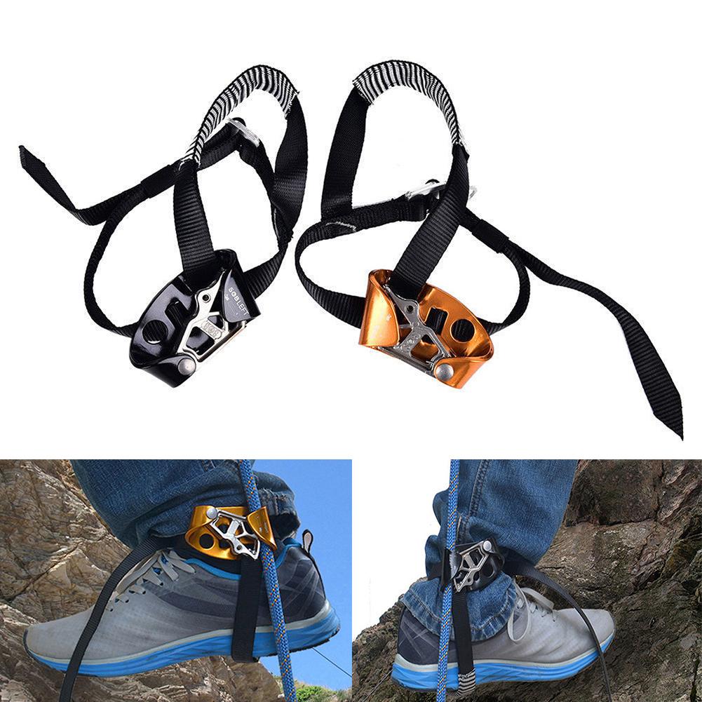 Left/Right Foot Ascender Riser Rock Climbing Mountaineering Safety Equipment Outdoor Sports Accessories