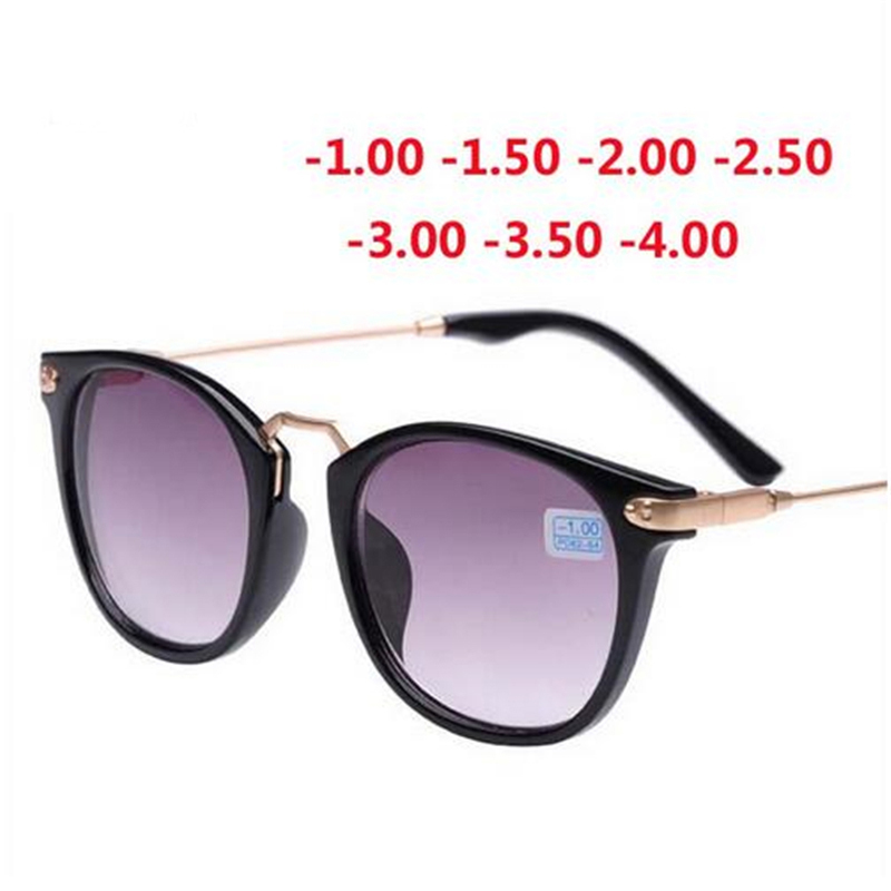 Færdige nærsynet solbriller, nærsynethed ramme og linse 100-400 grader solbriller  -1 -1.5 -2 -2.5 -3 -3.5 -4.0