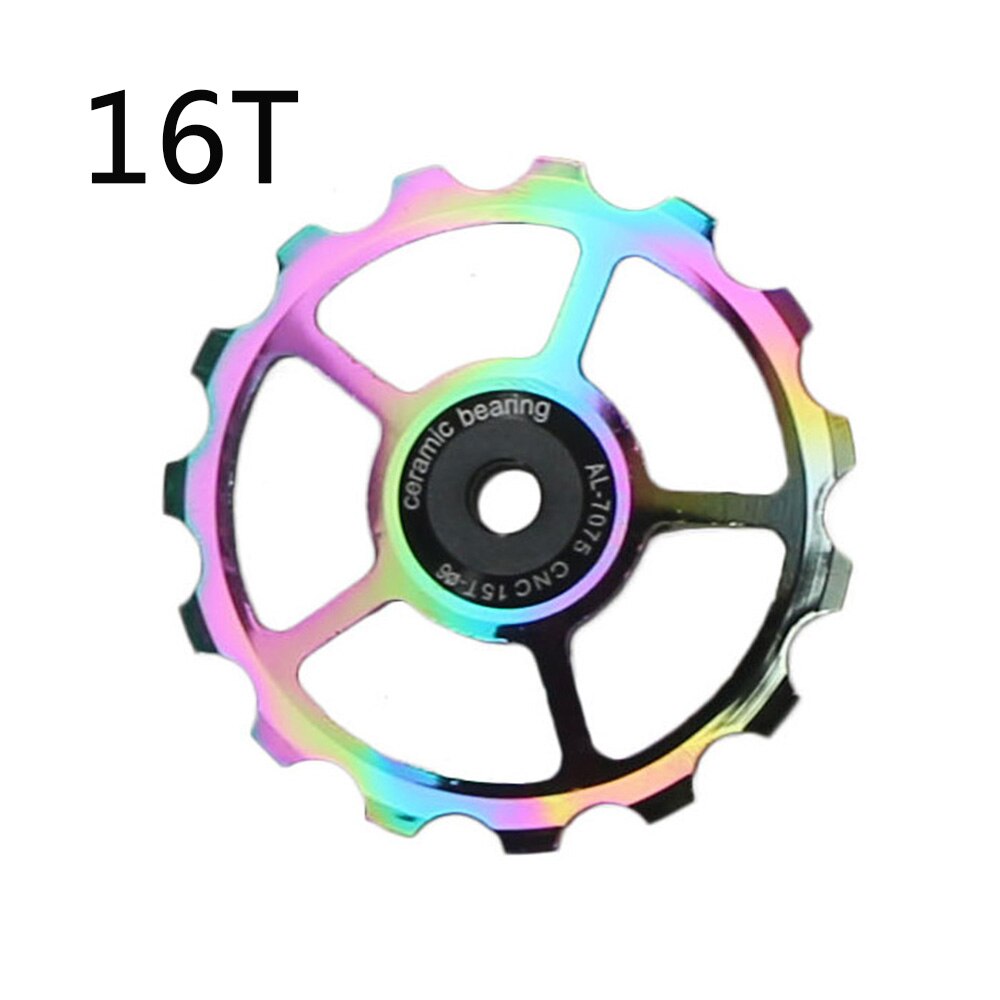 12T 14T 16T 18T MTB Fahrrad Schaltwerk Jockey Rad 9/10/11 Geschwindigkeit Keramik Lagerbier Umlenkrolle für Shimano Sram Rennrad: 1Stck 16T bunt