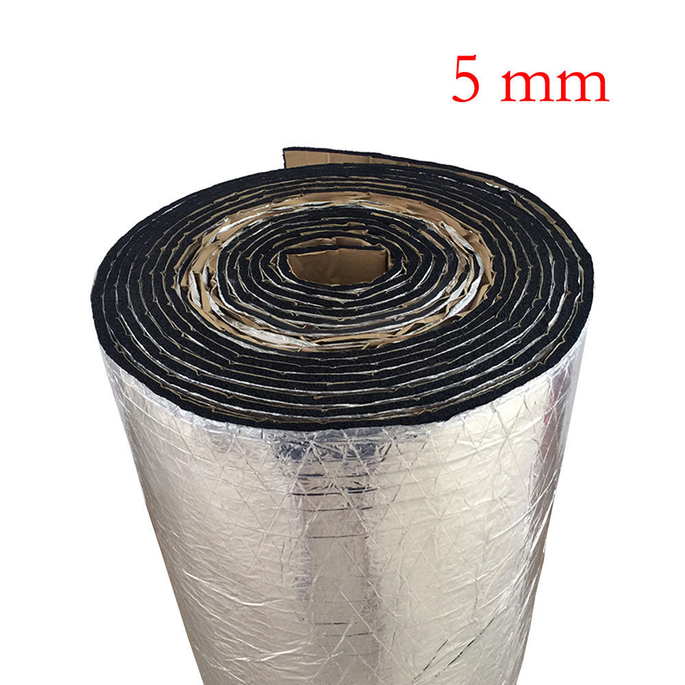 50cm*100cm*5mm bil bil van ljudisolering dämpande isolering skum buller motorhuv isolering dödande skum klistermärke