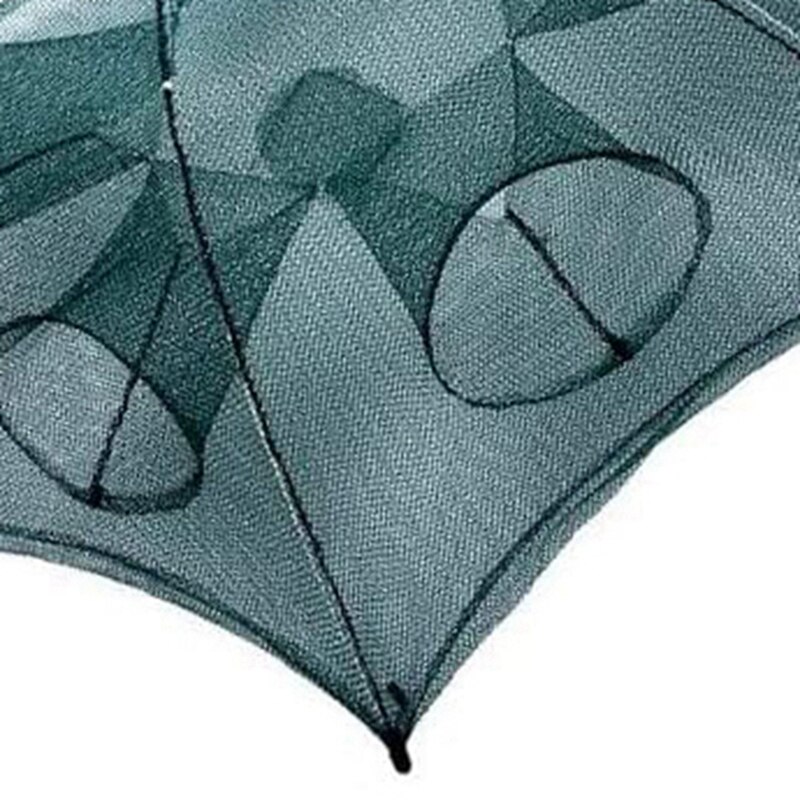 Foldable bait trapping net for squid/fish, shrimp and lobster , 6-- hole foldable fishing cage net