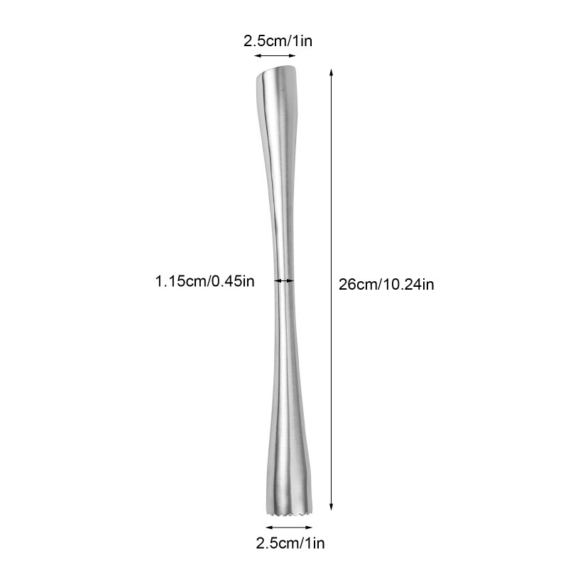 Stainless Steel Broken Popsicle Cocktail Swimstick Lemon Crushing Stick Drink Fruit Muddler Crushed Ice Barware Tool