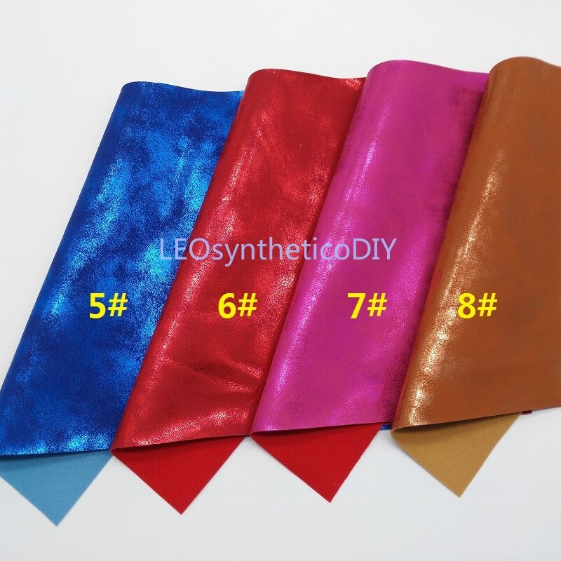1pc 21 x 29cm syntetisk læder, cuero sintetico metallisk læder til fremstilling af sløjfertilbehør leosyntheticodiy  t165