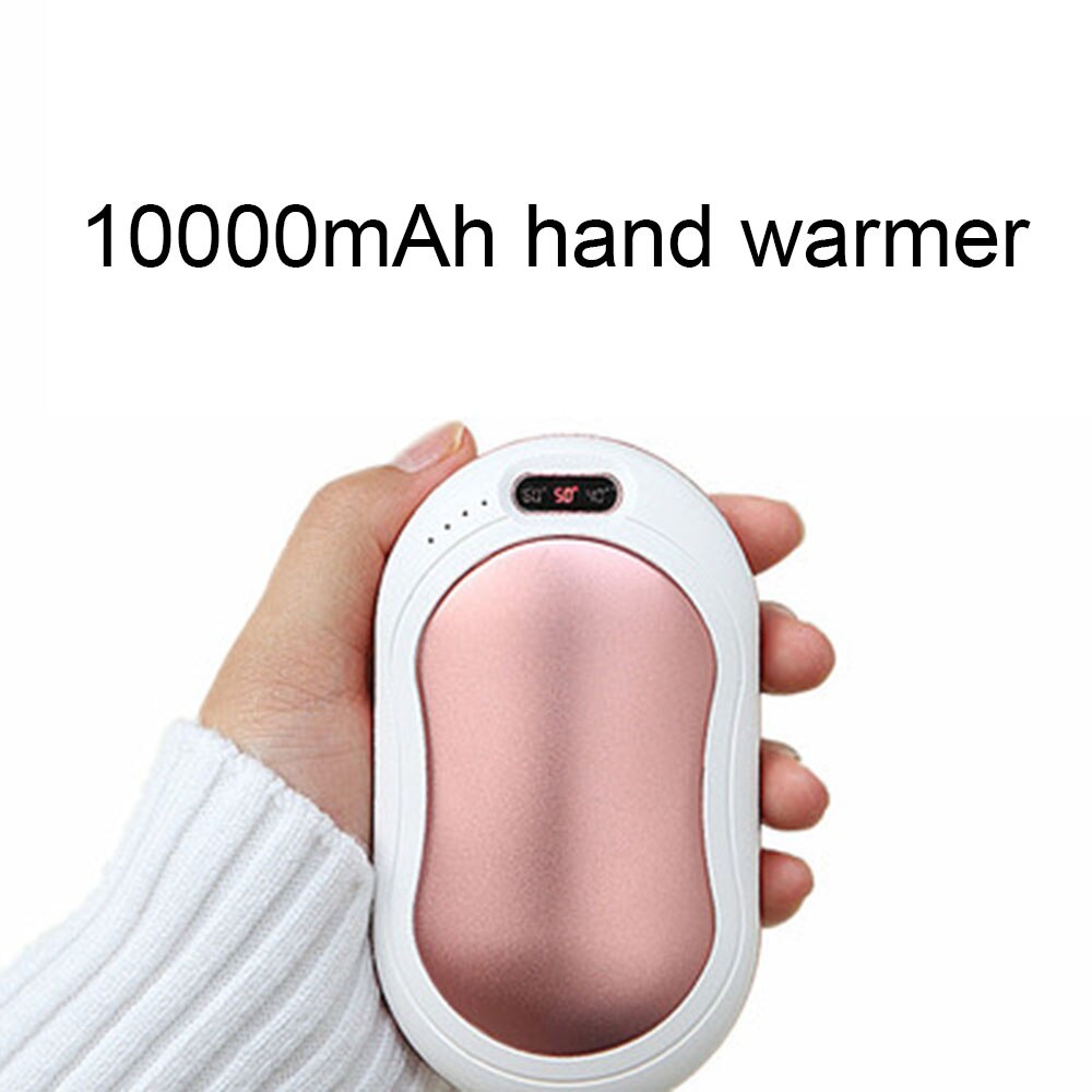 Led Elektrische Handwarmer Pocket Mini Oplaadbare Usb Handwarmer Met Screen Zaklamp Indicator Herbruikbare Handige Heater Voor Handen