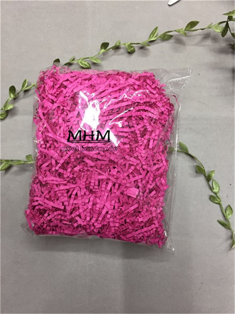 2 poser raffia strimlet krøllet papir konfetti boks fyllmateriale bursdag bryllupsfest rekvisita