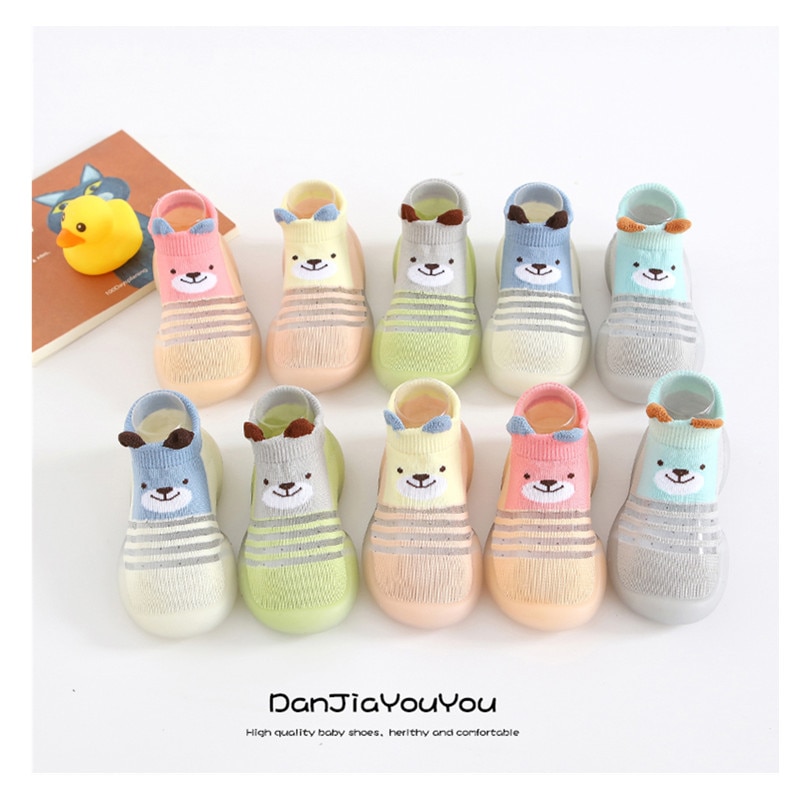Baby Boy Girl Toddler Non-slip Indoor Floor Anti-slip Slippers Baby's Outdoor Breathable Cotton Sock Shoes Toddler socks