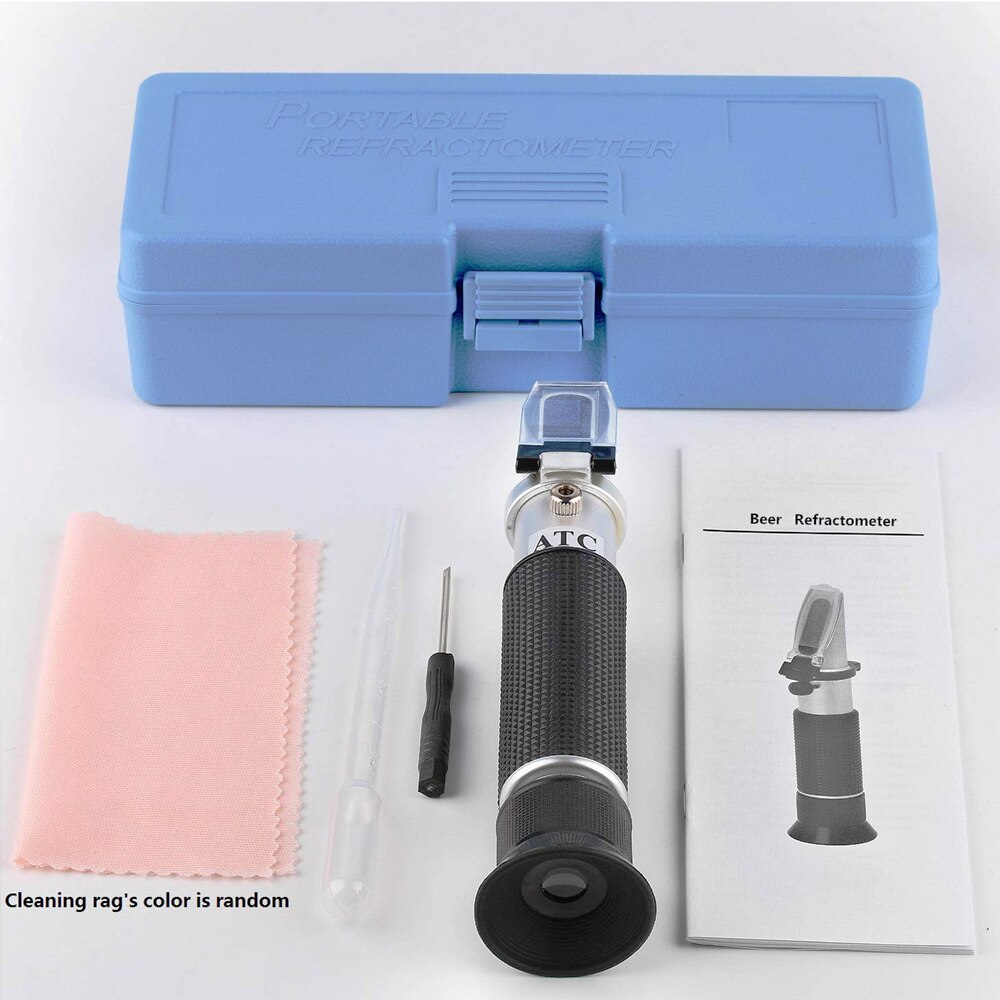 Handheld Bier Wort Refractometer Dual Schaal Meter Brix Meter Voor Meten Suikergehalte In Brouwen Koken En Voedsel Indurstry: With box