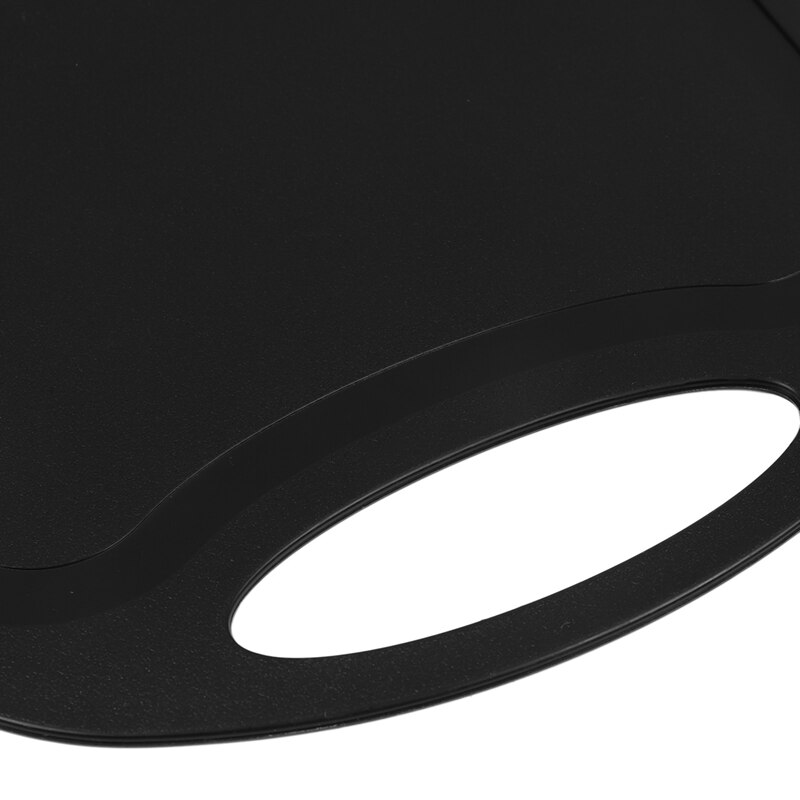 2X Plastic Chopping Block Meat Vegetable Cutting Board Non-Slip Anti Overflow With Hang Hole Chopping Board Black