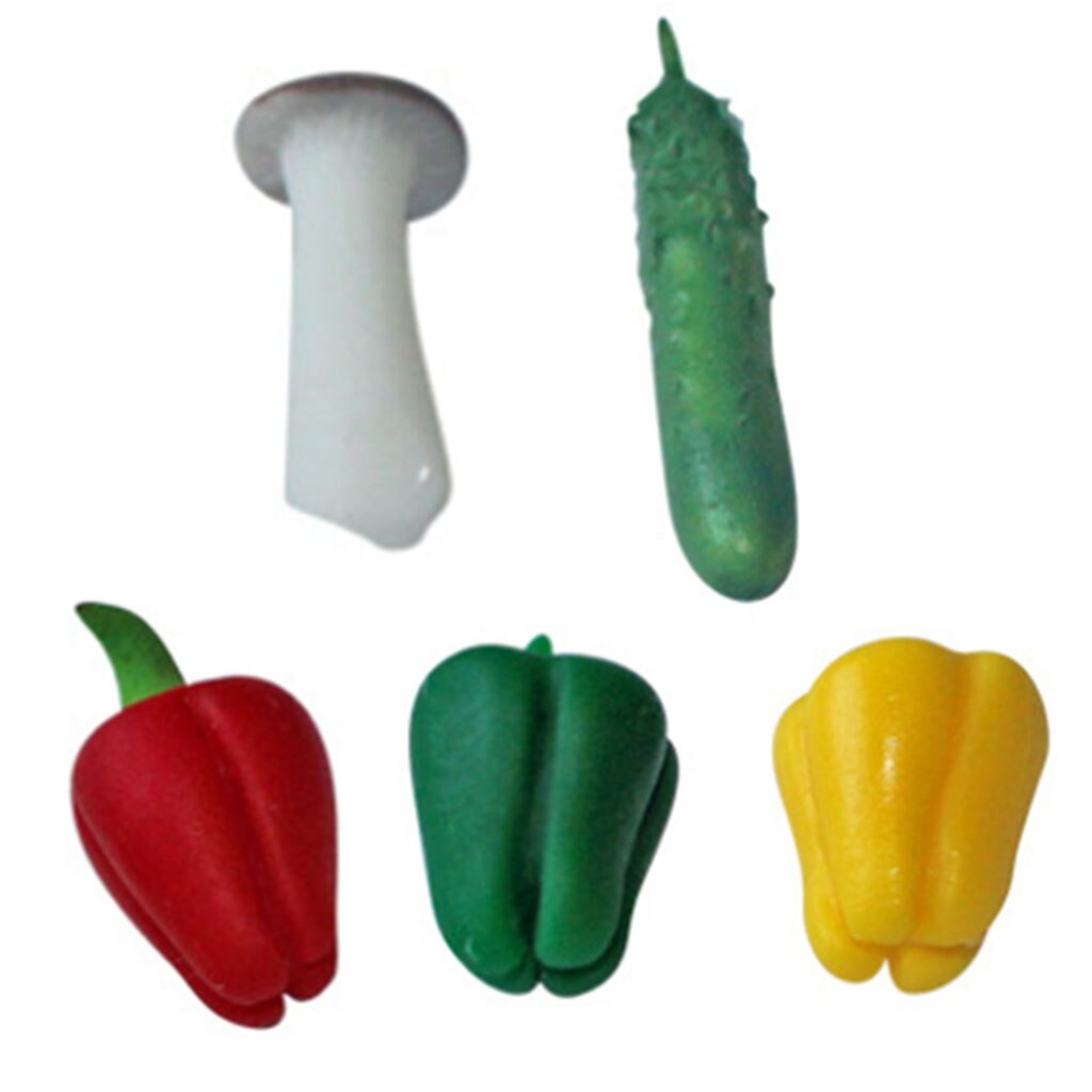 5 sztuk 1/6 skala domek dla lalek warzyw żywności miniatury akcesoria dla lalek wystrój