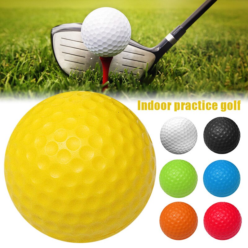 Pelotas de golf de PU sólidas, pelotas suaves para practicar en interiores, pelotas de espuma para sala de ejercicio ZJ55