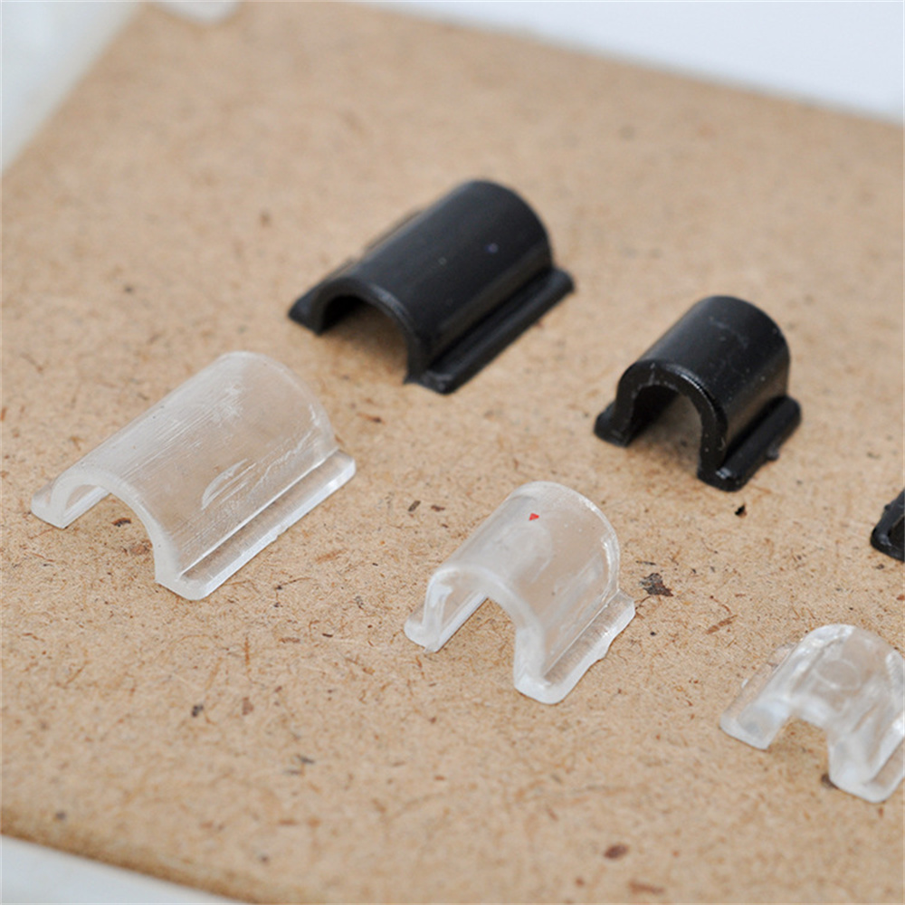 100 stks C-vormige Haar Ring Gesp Band Basis Connector Voor DIY Rubber Elastische Scrunchies Sieraden Maken Benodigdheden Accessoires Onderdelen