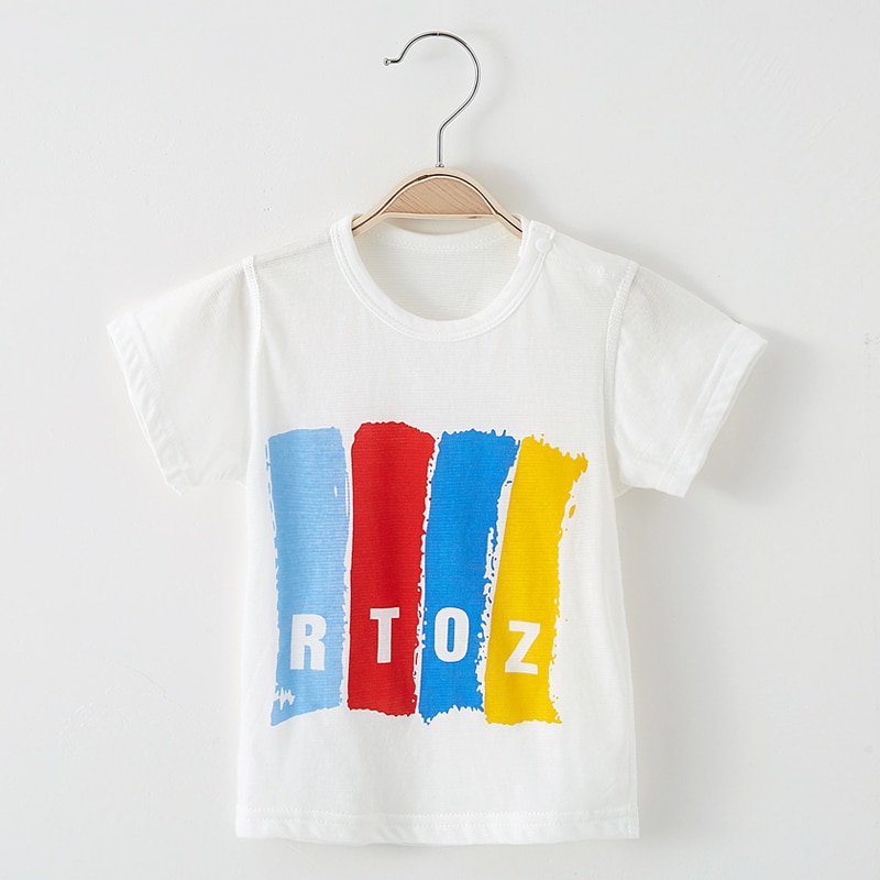 Baby Kleding Kinderen Met Korte Mouwen T-shirt Katoenen T-Shirts Boy Kid Jongens En Meisjes Tops Shirts Kinderen T-shirt Zomer