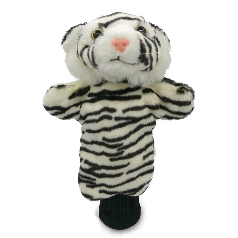 3 Colors Mini Tiger Golf Head Cover Fairway Woods Hybrid Animal Golf Clubs Headcover No For Driver Mascot Novelty Cute